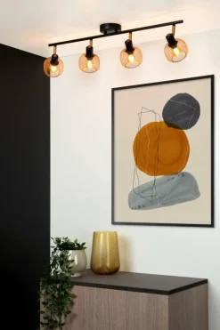 Plafondspot MAREN 4Del. Mat Goud