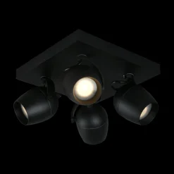 Plafondspot PRESTON Zwart