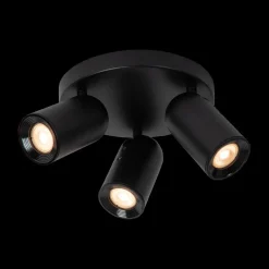Plafondspot PUNCH 3Del. Zwart