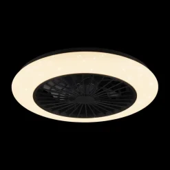 Plafondventilator/Plafonier STRALSUND Zwart