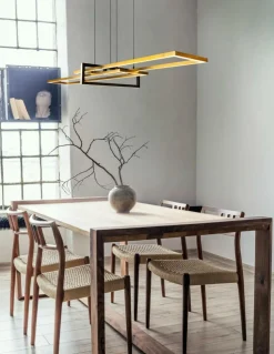 Plafonier SALINAS Met. Mat Messing