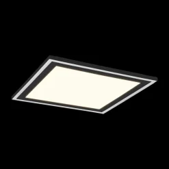 Plafonnier CARUS Vierkant Mat Zwart L