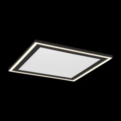 Plafonnier CARUS Vierkant Mat Zwart L