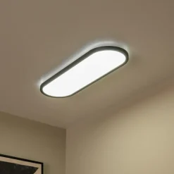 Plafonnier ELLY L Ovaal Zwart