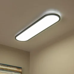 Plafonnier ELLY XL Ovaal Zwart