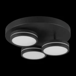 Plafonnier FRANKLIN 3Del. Rond Zwart