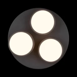 Plafonnier FRANKLIN 3Del. Rond Zwart