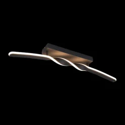 Plafonnier GINKO Metaal Mat Zwart