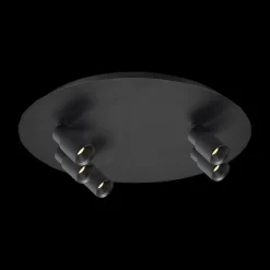 Plafonnier NYSAL Rond 5Del. Zwart