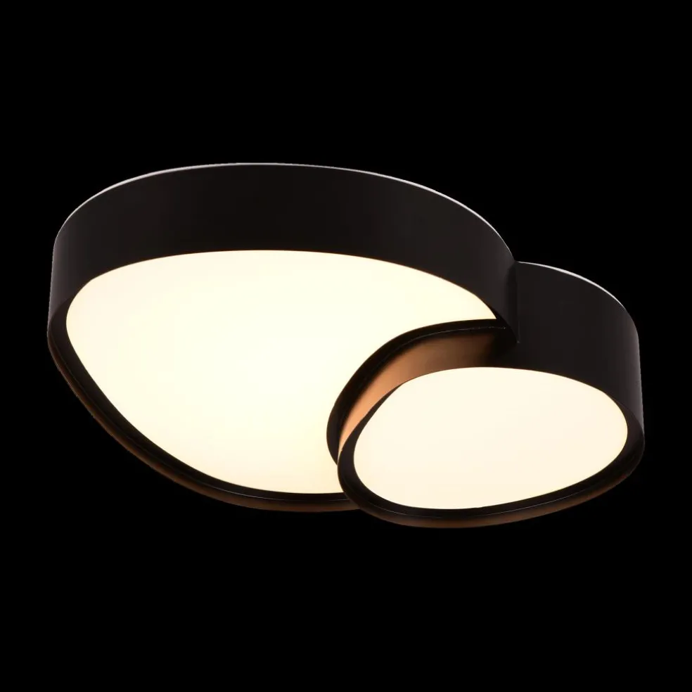 Plafonnier RISE L Met. Mat Zwart/Zwart