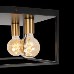 Plafonnier RUBEN 4Del. VK Zwart/Mat Goud