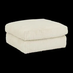 Poef PROSPERO Rib Ecru 105x105