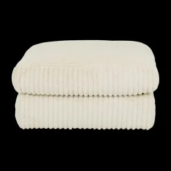 Poef PROSPERO Rib Ecru 105x105