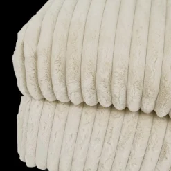 Poef PROSPERO Rib Ecru 105x105