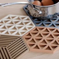 Potonderzetter HEXAGON Sil. Fog Blue