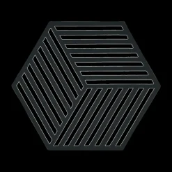 Potonderzetter HEXAGON Sil. Black