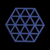 Potonderzetter TRIANGLES Sil. Indigo