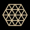 Potonderzetter TRIANGLES Sil. Warm Sand
