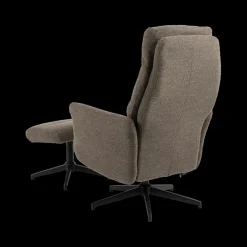 Relaxfauteuil HALDOR met poef Monza Taupe