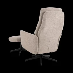 Relaxfauteuil HALDOR met Poef Monza Beige