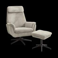 Relaxfauteuil JOANNA met poef
