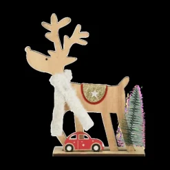 Rendier RUDOLF M/Sjaal Hout Ass.