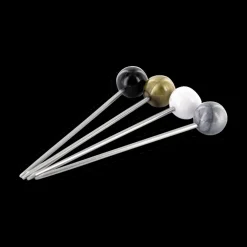 S/12 Cocktailprikkers APRO RVS M/Potje