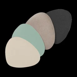 S/6 Glasonderzetter FLEOSTONE Stone Taupe