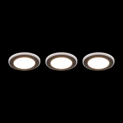 S/3 Inbouwspot ARGUS Wit/Zwart