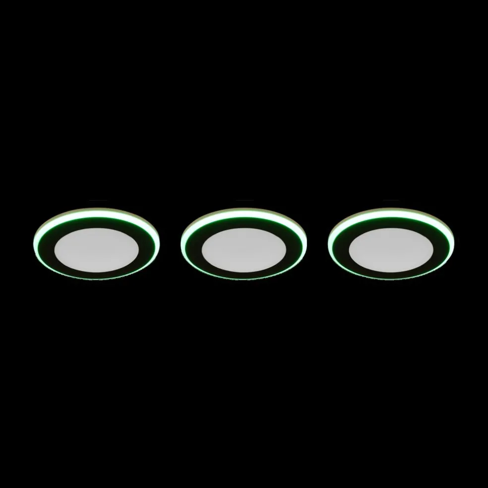 S/3 Inbouwspot ARGUS Wit/Zwart