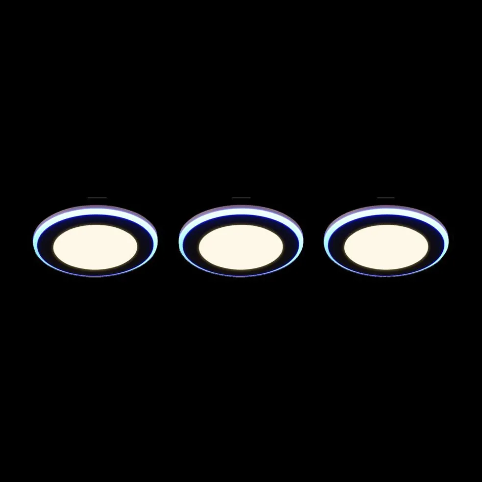 S/3 Inbouwspot ARGUS Wit/Zwart