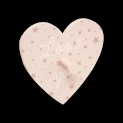 S/3 Kapstokhaak LOVE YOU Roze