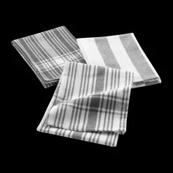 S/3 Keukenhanddoek BAYA Katoen Grijs