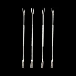 S/4 Kreeftenvorkje CRUSTACE Rvs Zilver