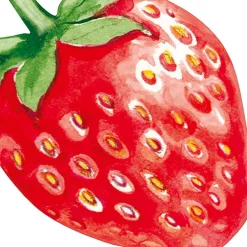 S/12 Servet STRAWBERRY Rood