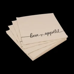 S/20 Serviet BON APPETIT Beige/Zwart