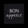 S/20 Serviet BON APPETIT Zwart/Wit