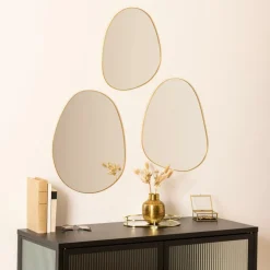 S/3 Spiegel LARIOZA Organ. Met. Goud