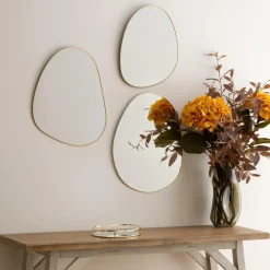 S/3 Spiegel LARIOZA Organ. Met. Goud