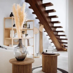 Salontafel Ø60 COLVAS Hout Naturel