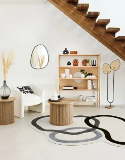 Salontafel Ø70 COLVAS Hout Naturel