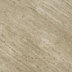 Salontafel ANANTA Ø80 Travertin/Mango Donkerbruin