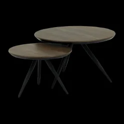 Salontafel EDISON 2Del. Ø75 - Ø55