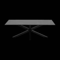 Salontafel FERRIS Glass/Keramiek Zwart