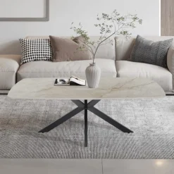 Salontafel HERMES Steenlook Beige 130x70