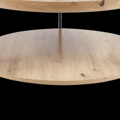 Salontafel JACOB Ø80 M/Onderblad Oude Eik