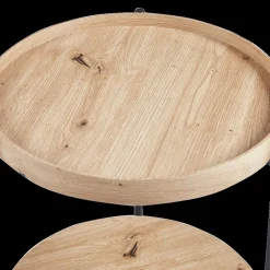 Salontafel JACOB Ø45 M/Onderblad Oude Eik