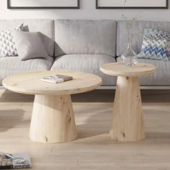 Salontafel LELIE Ø45 Kolompoot Oude Eik