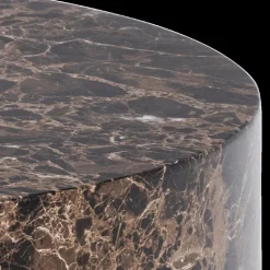 Salontafel LIVA S/2 Rond Bruin Delhi Marmer