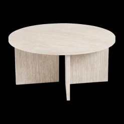 Salontafel MAERIS Ø90 Decor Travertin